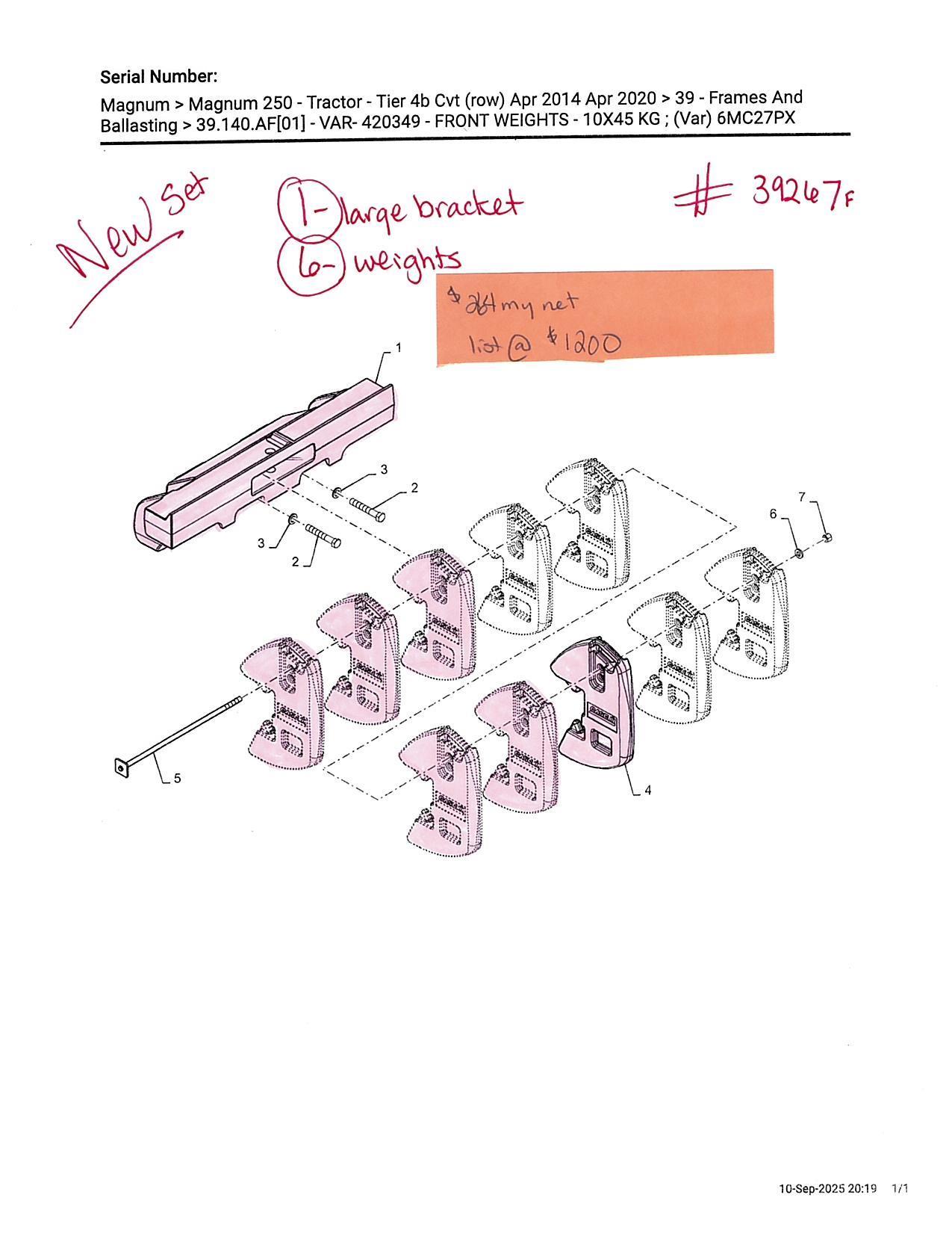 Iron number #5459487