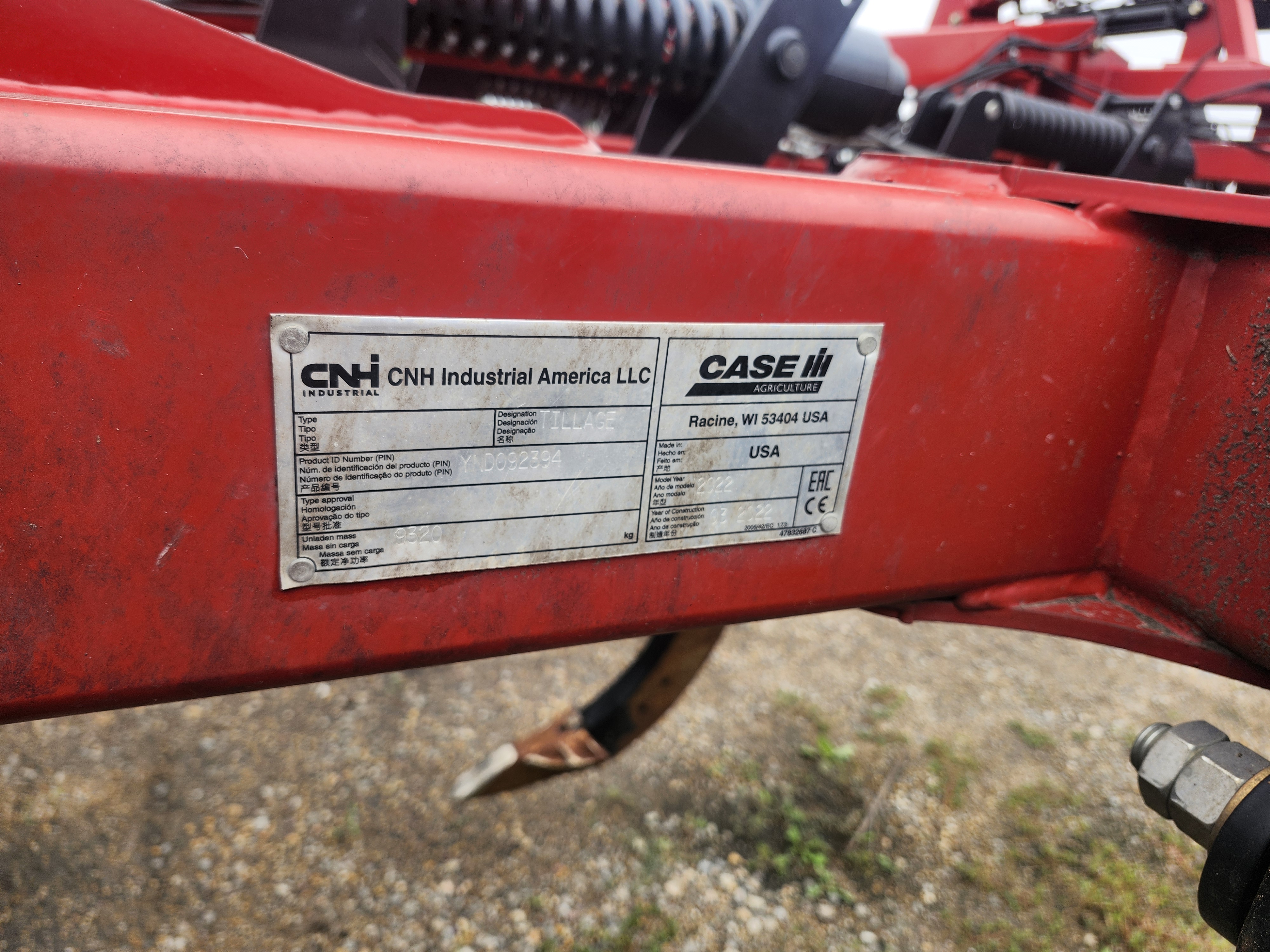 2022 Case IH ecolo-Tiger 875-18' w/Basket Deep Tillage