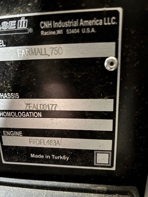 2014 Case IH Farmall 75C Tractor