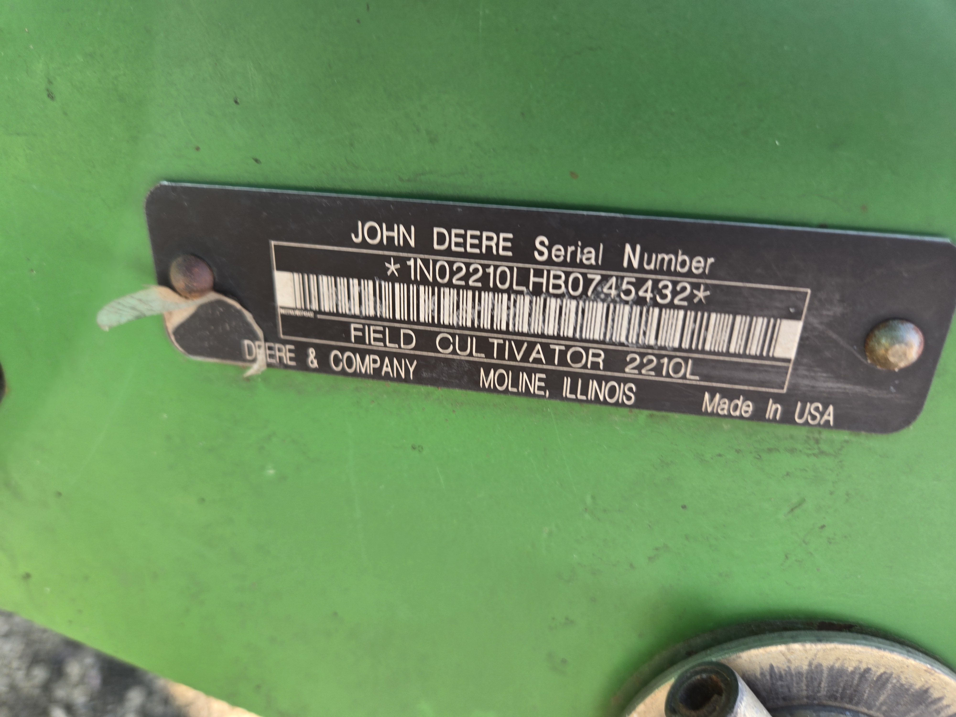 2012 John Deere 2210 44' Field Cultivator