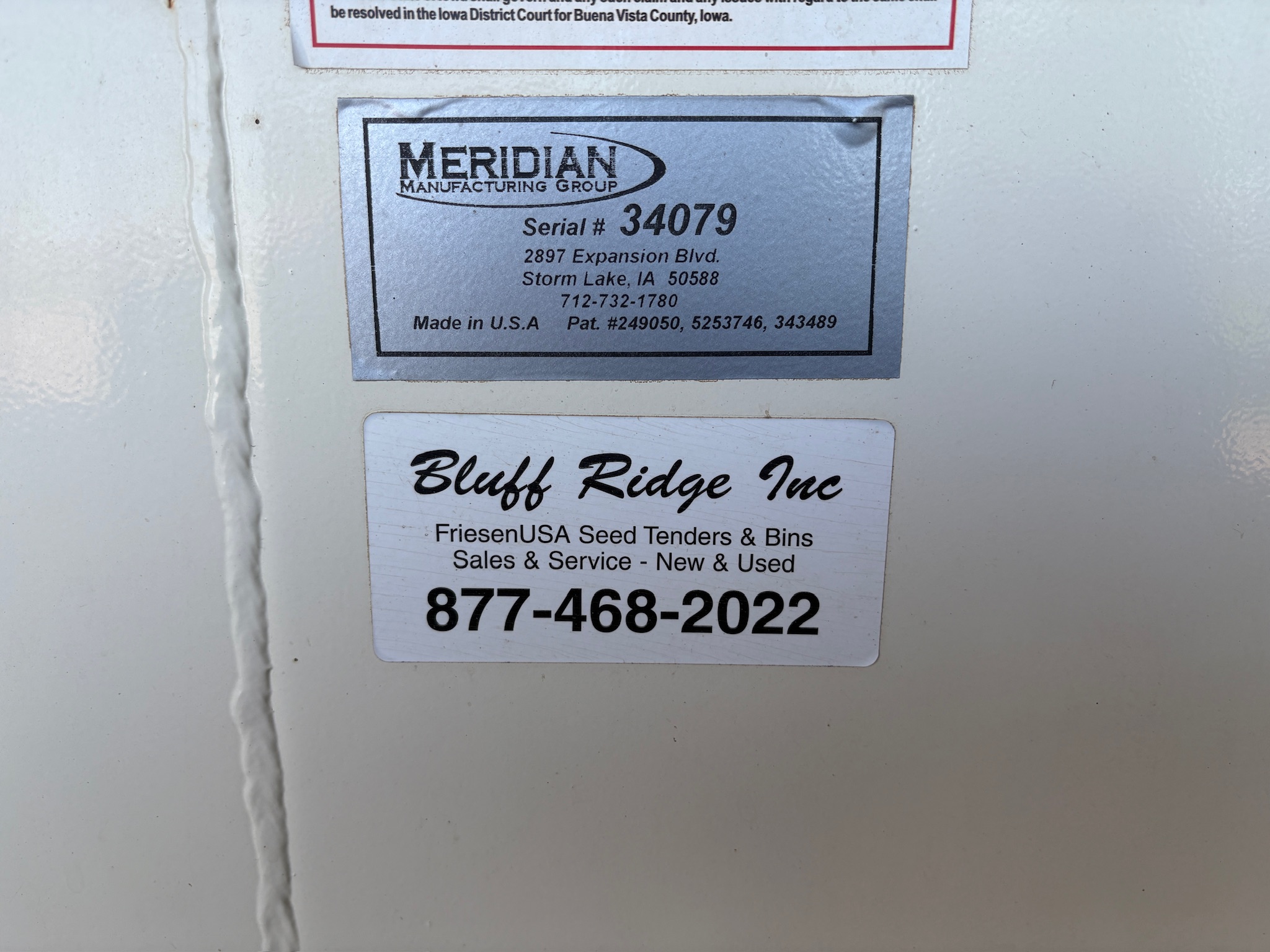 2000 Friesen Titan 4 SE Seed Tender