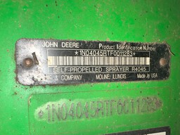 2016 John Deere R4045 Sprayer/High Clearance