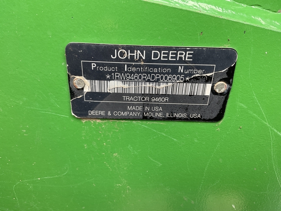 2013 John Deere 9460R Tractor 4WD