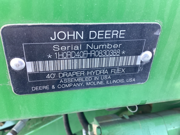 2024 John Deere RD40F Header Combine