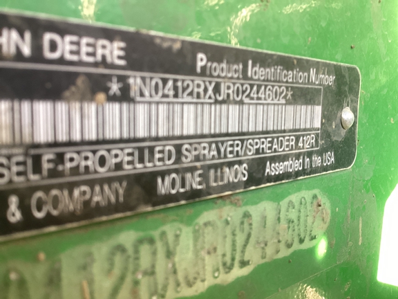 2024 John Deere 412R Sprayer/High Clearance