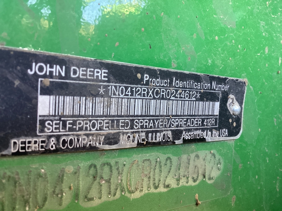 2024 John Deere 412R Sprayer/High Clearance