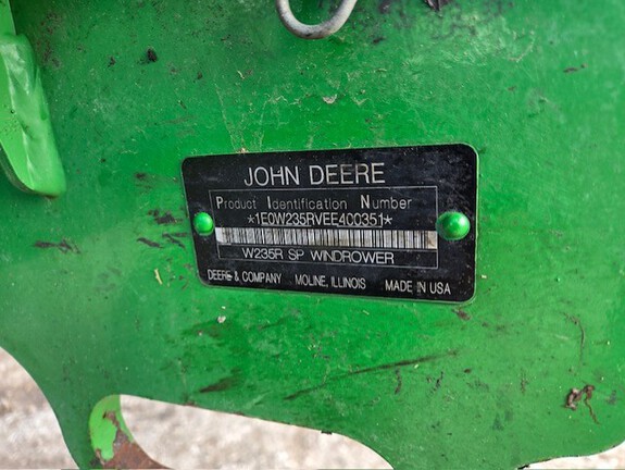 2014 John Deere W235 Windrower