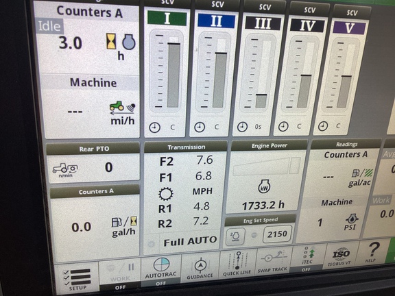 2017 John Deere 9620RX Tractor Rubber Track