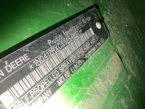2025 John Deere 412R Sprayer/High Clearance