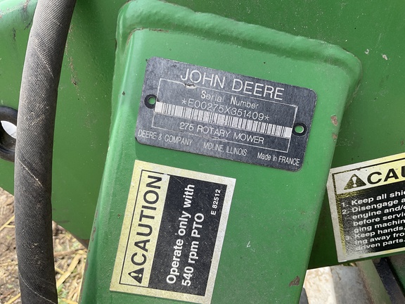 2009 John Deere 275 Mower