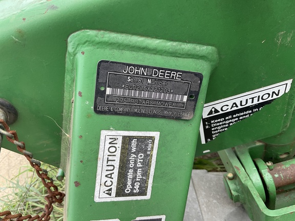 2007 John Deere 275 Mower