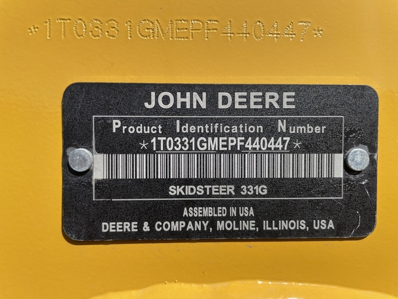 2023 John Deere 331G Compact Track Loader