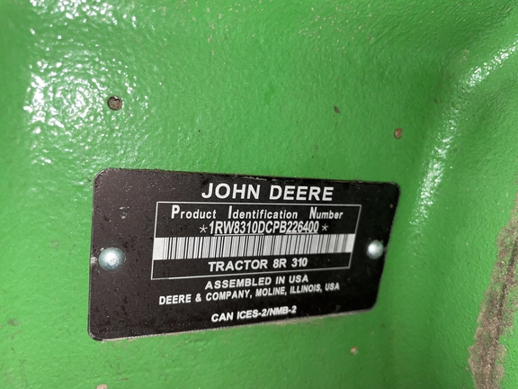 2023 John Deere 8R 310 Tractor