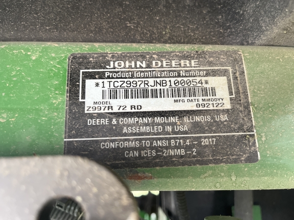 2023 John Deere Z997R Mower/Zero Turn