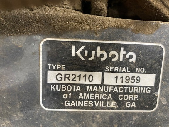 2008 Kubota GR2110 Garden Tractor