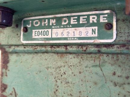 1985 John Deere 400 Rotary Hoe