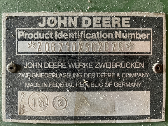 1996 John Deere 6710 Forage Harvester