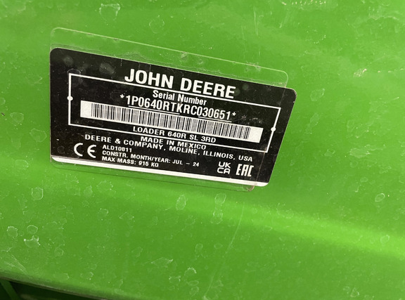 2024 John Deere 640R Loader