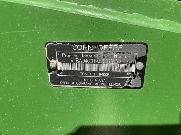 2012 John Deere 9460R Tractor 4WD