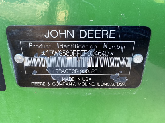 2014 John Deere 9560RT Tractor Rubber Track