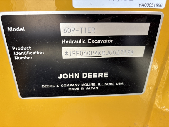 2025 John Deere 60 P Excavator Mini