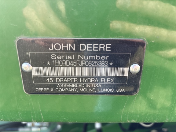 2023 John Deere RD45F Header Combine