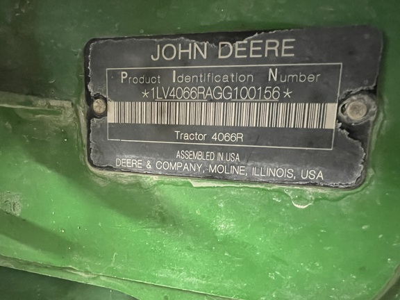 2016 John Deere 4066R Tractor Compact