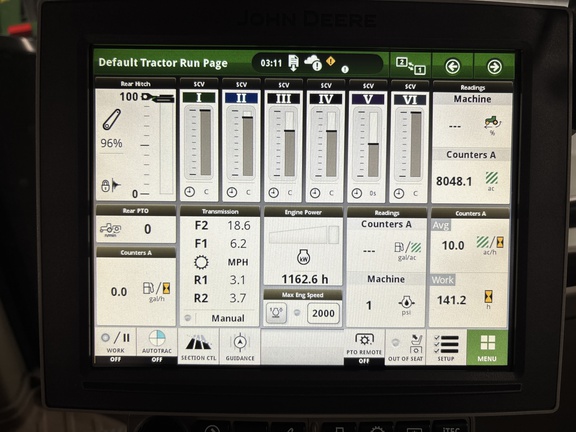 2023 John Deere 8RX 410 Tractor Rubber Track