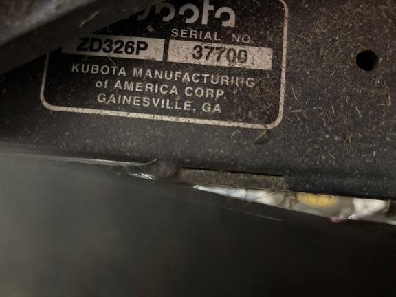 2015 Kubota ZD326 Mower/Zero Turn