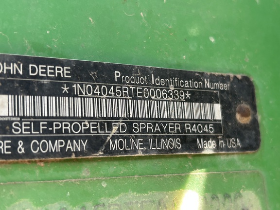2015 John Deere R4045 Sprayer/High Clearance
