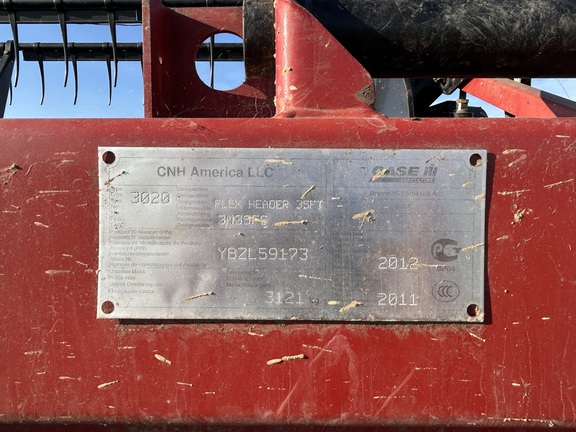 2012 Case IH 3020-35 Header Combine