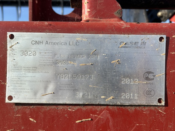 2012 Case IH 3020-35 Header Combine
