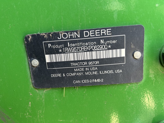 2019 John Deere 9570R Tractor 4WD