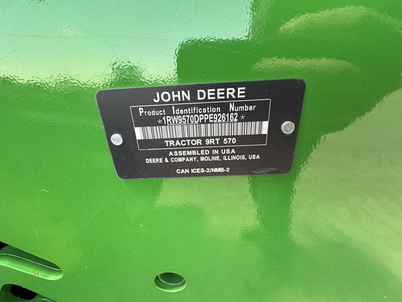 2023 John Deere 9RT 570 Tractor Rubber Track