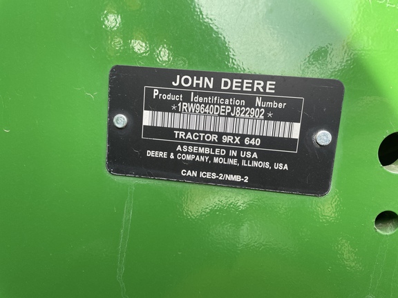 2023 John Deere 9RX 640 Tractor Rubber Track