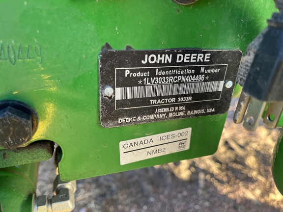 2023 John Deere 3033R Tractor Compact