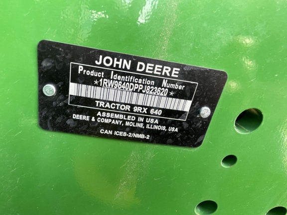 2023 John Deere 9RX 640 Tractor Rubber Track