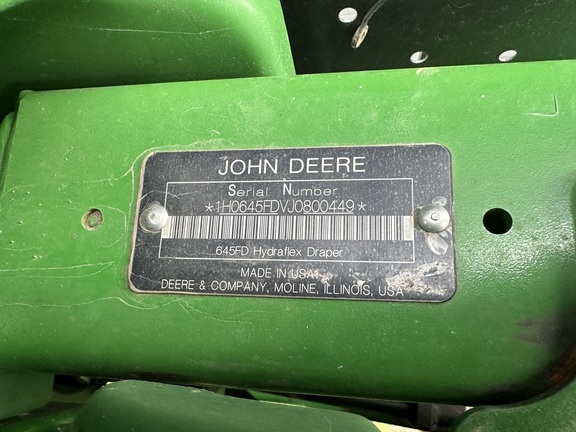 2018 John Deere 645FD Header Combine