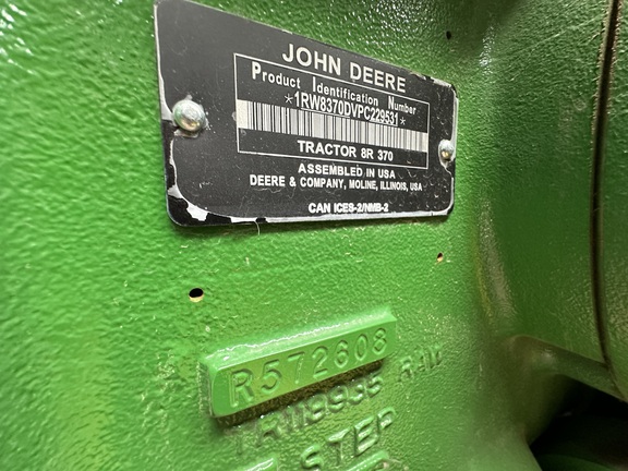 2023 John Deere 8R 370 Tractor