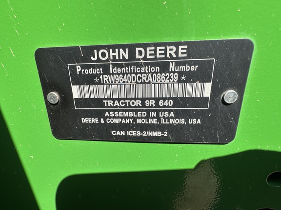 2024 John Deere 9R 640 Tractor 4WD