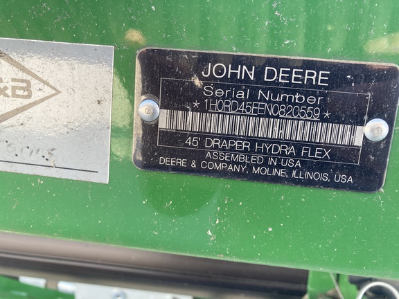 2022 John Deere RD45F Header Combine