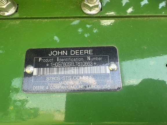 2020 John Deere S780 Combine