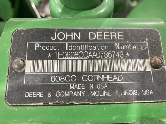 2010 John Deere 608C StalkMaster Header Corn Head