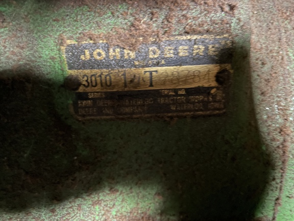 1962 John Deere 3010 Tractor