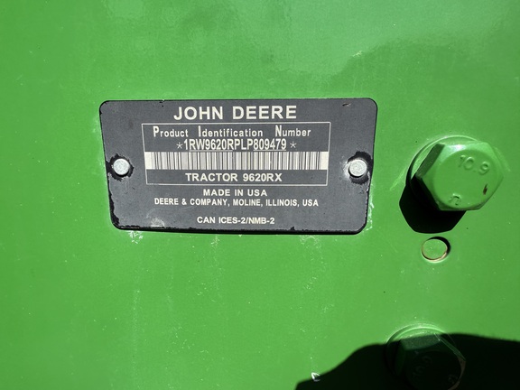 2020 John Deere 9620RX Tractor Rubber Track