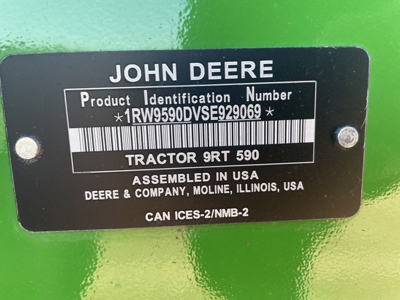 2025 John Deere 9RT 590 Tractor Rubber Track