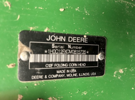 2021 John Deere C12F Header Corn Head