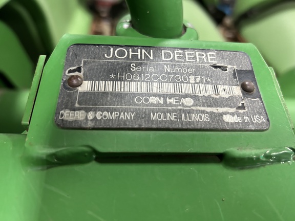 2009 John Deere 612C StalkMaster Header Corn Head