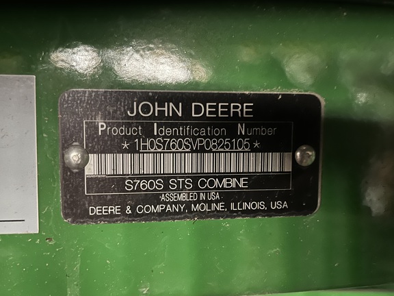 2023 John Deere S760 Combine