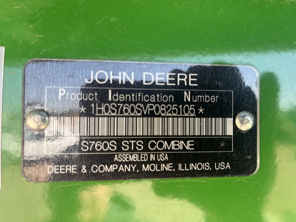 2023 John Deere S760 Combine